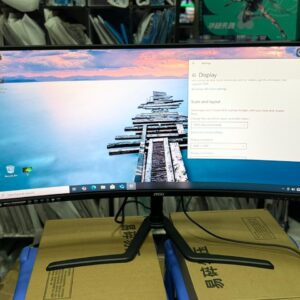 MSI OPTIX PAG343 | CURVED GAMING MONITOR | 144HZ REFRESH RATE | 3440×1440 PIXEL RESOLUTION | ULTRA-WIDE RGB | 40 INCH DISPLAY | USB-C | HDMI | DISPLAY | HDMI |  USB PORTS.