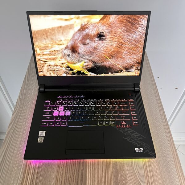 ASUS ROG STRIX G512LV – INTEL CORE i7-10875H | 16GB RAM | 512GB SSD | NVIDIA GEFORCE RTX 2060 6GB | 15.6" FULL HD DISPLAY | RGB BACKLIT KEYBOARD | WINDOWS 11 PRO + OFFICE 2021