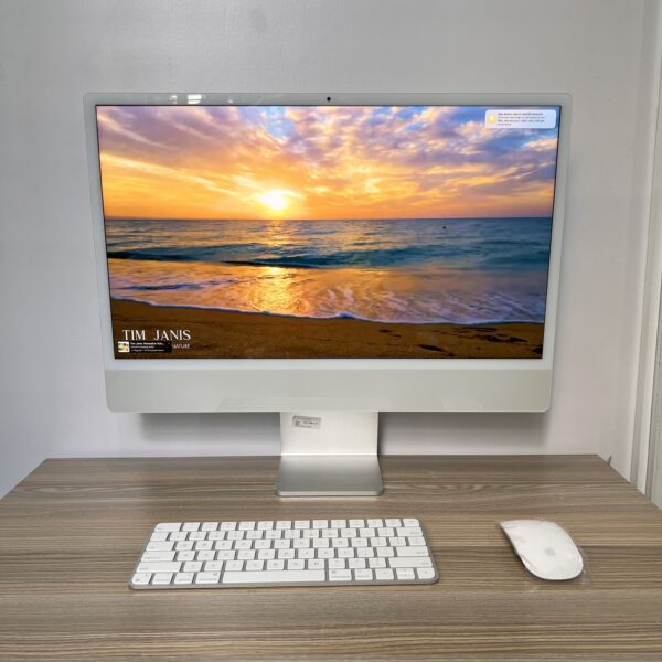 APPLE IMAC 24” (M1, 2021) – 16GB UNIFIED RAM | 512GB SSD | 4.5K RETINA DISPLAY | 8-CORE GPU | MACOS SONOMA | ALL-IN-ONE DESKTOP