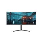JS NOVACURVE 34C VEON SERIES YC-340M | 34-INCH ULTRA-WIDE 1500R CURVED GAMING MONITOR | 4K (3440×1440) RESOLUTION | 180HZ HIGH REFRESH RATE | 1MS RESPONSE TIME | 100% SRGB COLOR ACCURACY | 300CD/M² BRIGHTNESS | 4000:1 CONTRAST RATIO | 16.7M COLORS | VA PANEL | BUILT-IN CAMERA | RGB SCROLLING LIGHT | ERGONOMIC ADJUSTABLE STAND (TILT, SWIVEL, HEIGHT) | VESA 75×75MM | CONNECTIVITY: 2× HDMI, 2× DISPLAYPORT, DC, AUDIO | 21:9 ASPECT RATIO