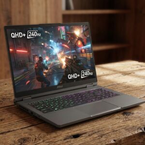 MSI VECTOR 16″ QHD+ 240HZ GAMING LAPTOP | AMD RYZEN 9 8940HX, 16-CORE / 32-THREAD CPU | NVIDIA GEFORCE RTX 5070 TI 12GB GDDR7 GPU | 16GB DDR5 RAM | 1TB NVME SSD | 16″ QHD+ (2560×1600) IPS DISPLAY | 240HZ REFRESH RATE