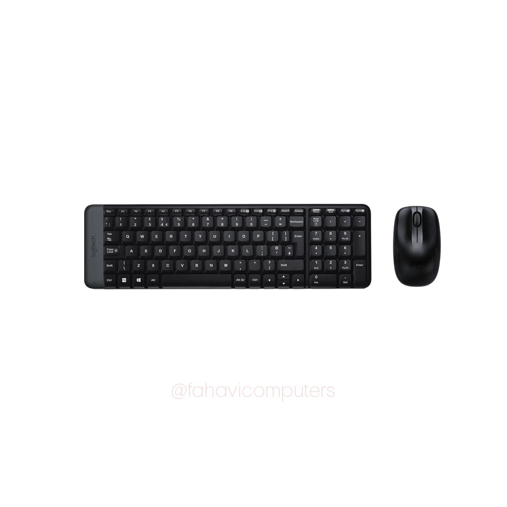 Logitech MK220 | Wireless Keyboard and Mouse Combo | 2.4 GHz USB Receiver | Compact Full-Key Layout