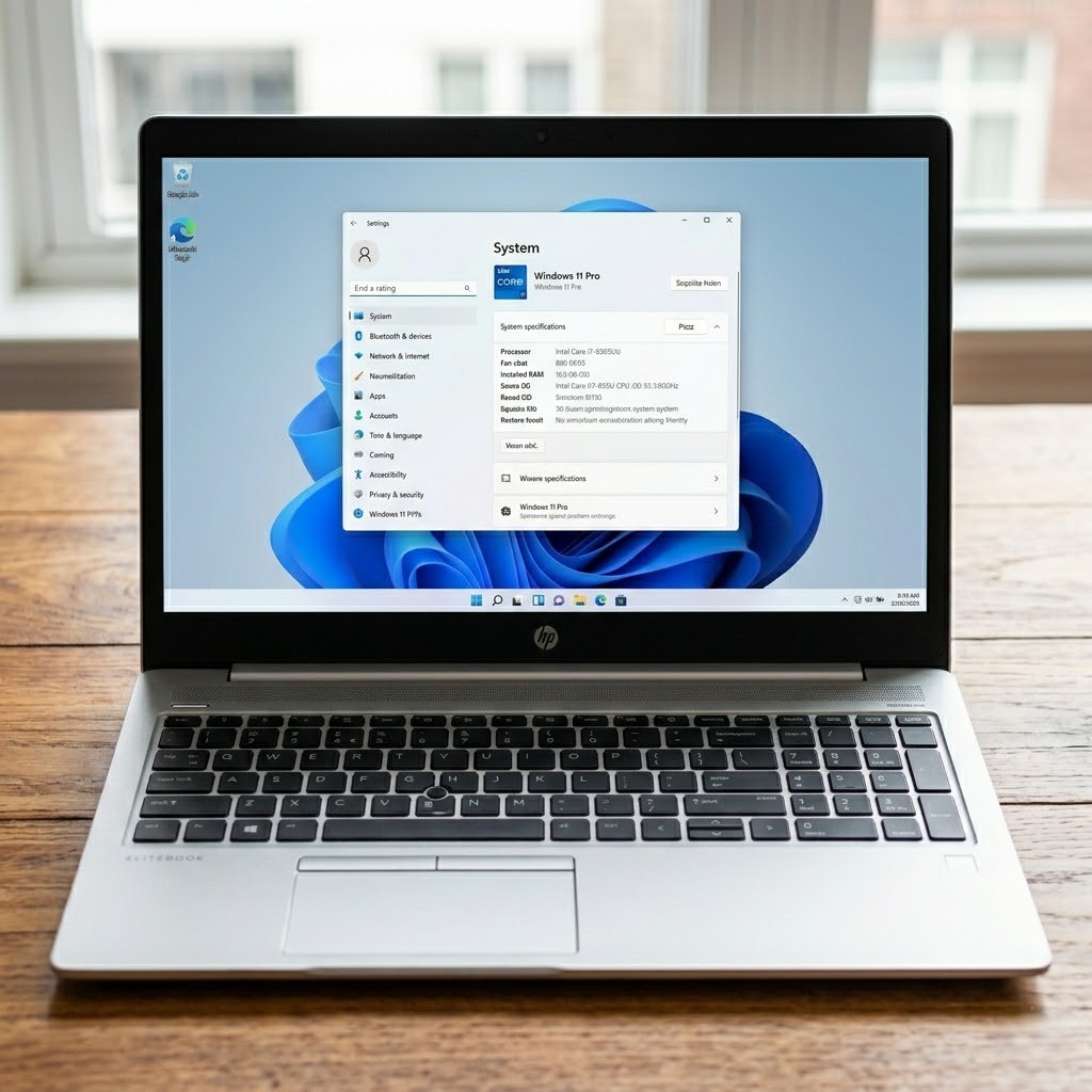 HP EliteBook 850 G6 Business Laptop – 15.6" FHD, Intel Core i7 (8th Gen), 8GB RAM, 256GB SSD, Windows 11 Pro