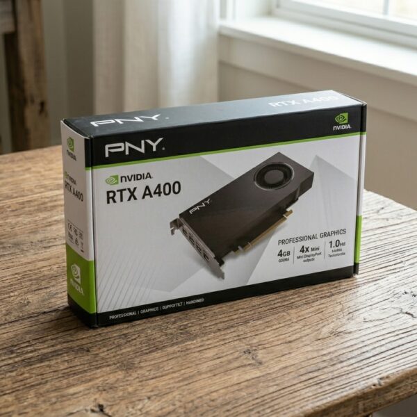 PNY NVIDIA RTX A400 4GB GDDR6 Professional Graphics Card | 4x Mini DisplayPort 1.4a | Single-Slot Low Profile Workstation GPU
