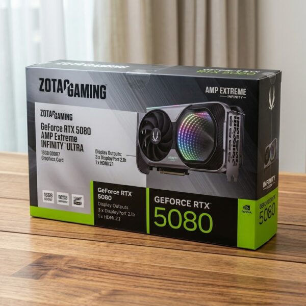 ZOTAC GAMING GeForce RTX 5080 AMP Extreme INFINITY ULTRA 16GB GDDR7 Graphics Card