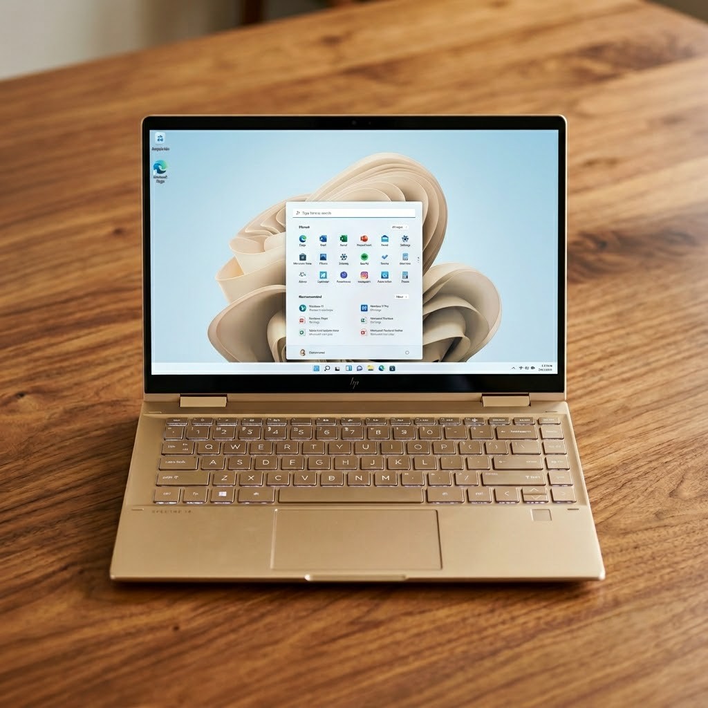 HP Spectre x360 14 – Intel Core i7 11th Gen, 16GB RAM, 512GB SSD, Gold, Windows 11 Pro