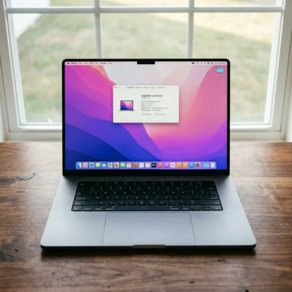 Apple MacBook Pro 16 Inch 2021 A2485 Apple M1 Pro 16GB Unified Memory 512GB SSD Liquid Retina XDR Display