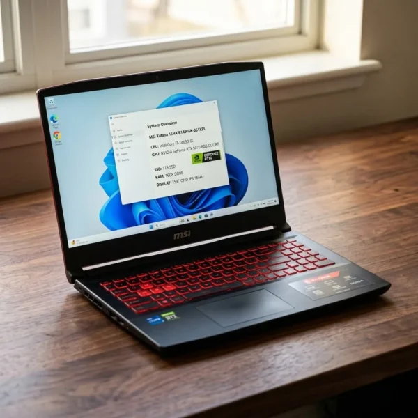 MSI Katana 15 HX B14WGK 15.6 Inch Gaming Laptop Intel Core i7-14650HX 16GB RAM 1TB SSD NVIDIA RTX 5070 8GB