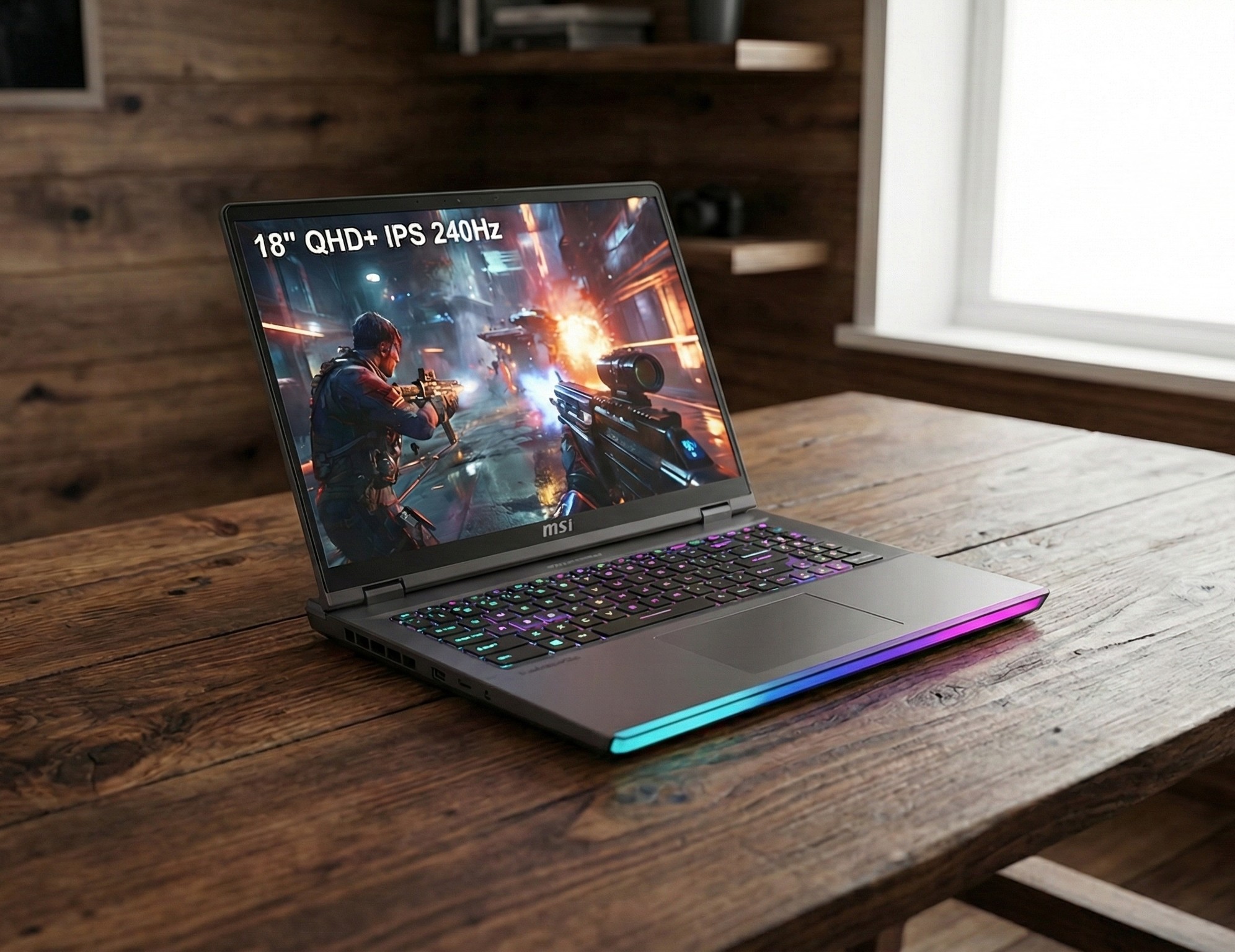 MSI RAIDER 18 HX AI INTEL CORE ULTRA 9 285HX 64GB DDR5 RAM 2TB NVME SSD 18 INCH QHD PLUS DISPLAY NVIDIA GEFORCE RTX 5090 24GB 2025 GAMING LAPTOP FOR CONTENT CREATION