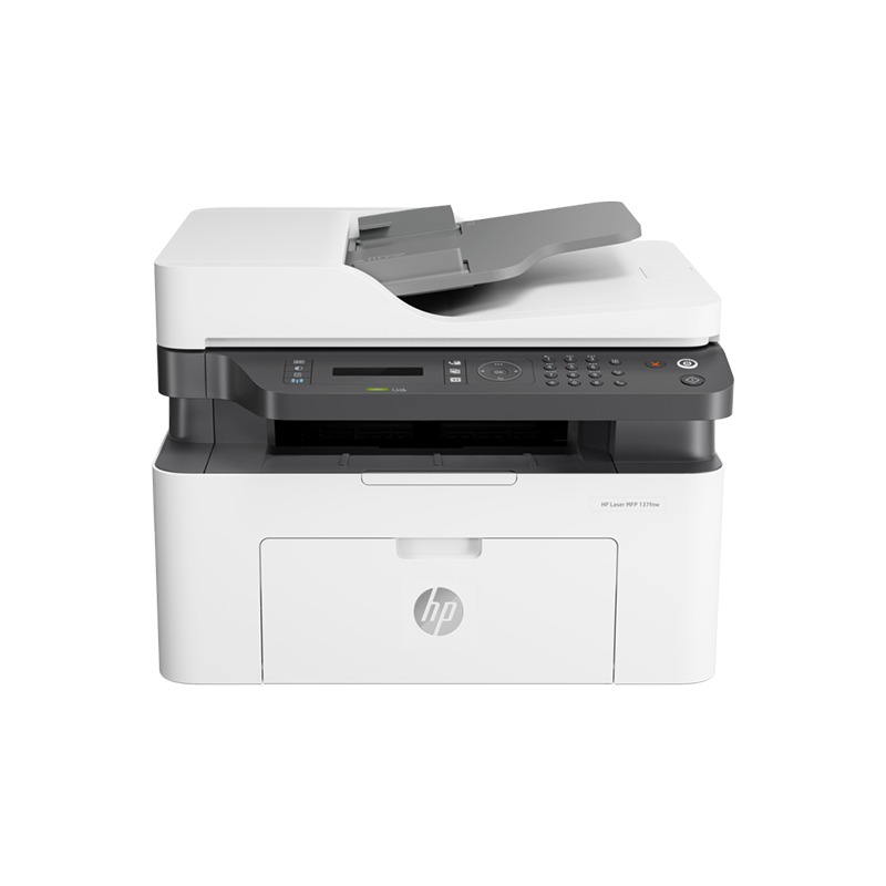 HP Hp Laser 137Fnw | All-in-One Printer | Laser Print/Scan/Copy/Fax | Wi-Fi, Ethernet