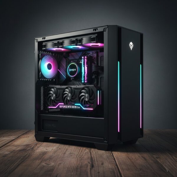 HP OMEN 35L GT16 GAMING DESKTOP | INTEL CORE ULTRA 7 265K (20 CORES) | NVIDIA GEFORCE RTX 5070 12GB GDDR7 | 32GB DDR5 RAM | 2TB NVME SSD + 2TB HDD | 1000W GOLD PSU | WINDOWS 11 | RGB HIGH-PERFORMANCE TOWER | Gaming Desktop | Intel Core i7 | 12GB RAM | 2TB | RTX 5070