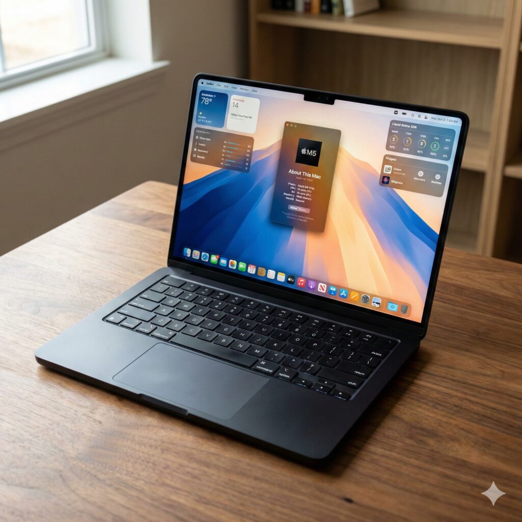 APPLE MACBOOK PRO 14 (M5 CHIP) | 10-CORE CPU & 10-CORE GPU | 16GB UNIFIED MEMORY | 512GB SSD | 14.2" LIQUID RETINA XDR DISPLAY (120HZ PROMOTION) | SPACE BLACK | MACOS SEQUOIA | TOUCH ID | 1080P FACETIME CAMERA