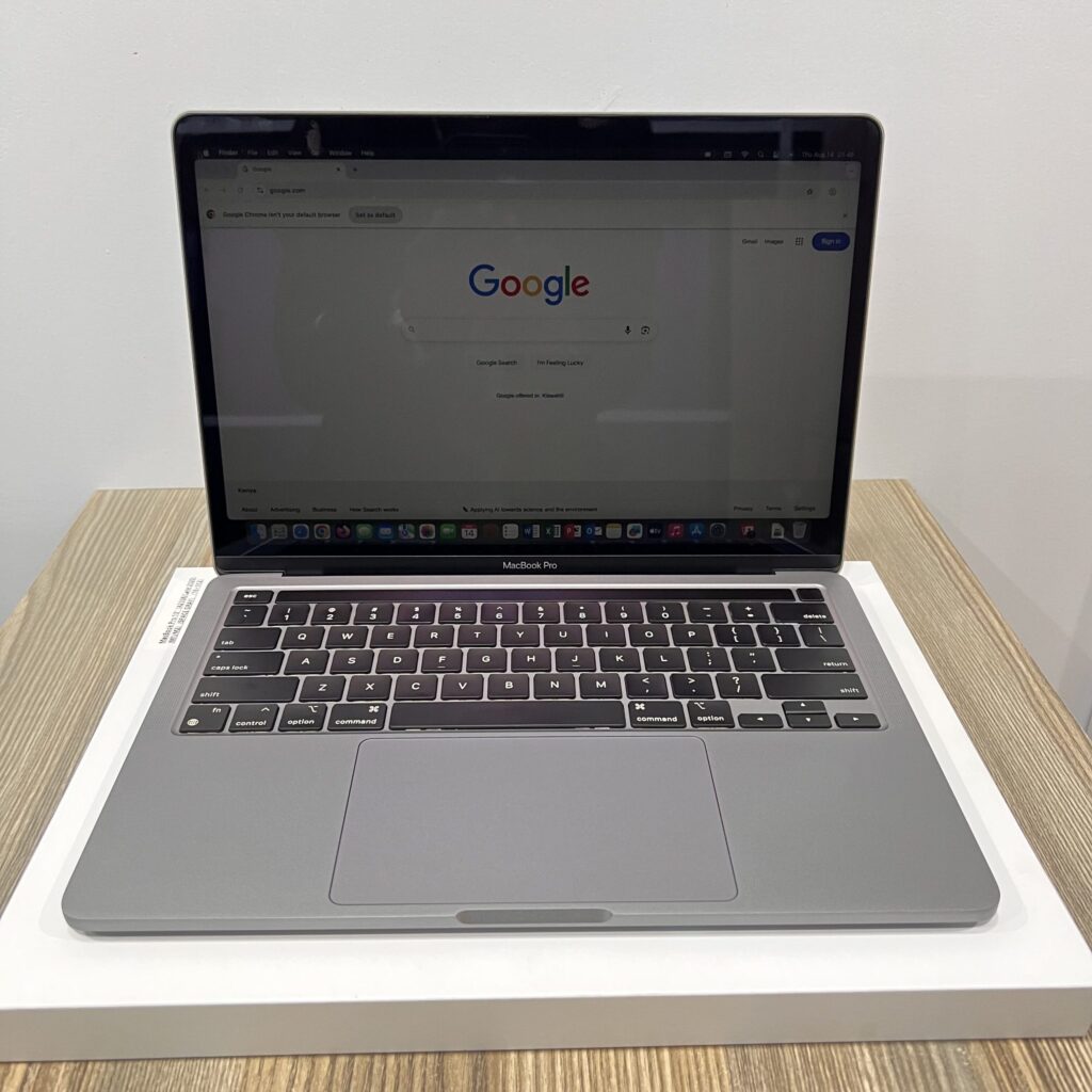 Apple MacBook Pro 13.3-Inch (Model A2338, Late 2020) |  M1 Chip (8-Core CPU & 8-Core GPU) | 16GB Unified RAM | 512GB SSD Storage | Retina Display 2560×1600 | macOS Sequoia 15.3 | Space Gray | Thunderbolt / USB 4 | Wi-Fi 6 | Bluetooth 5.0 | Backlit Magic Keyboard | All-Day Battery Life | Laptop | 13.3-inch Display | Apple M1 Chip | 16GB RAM | 512GB