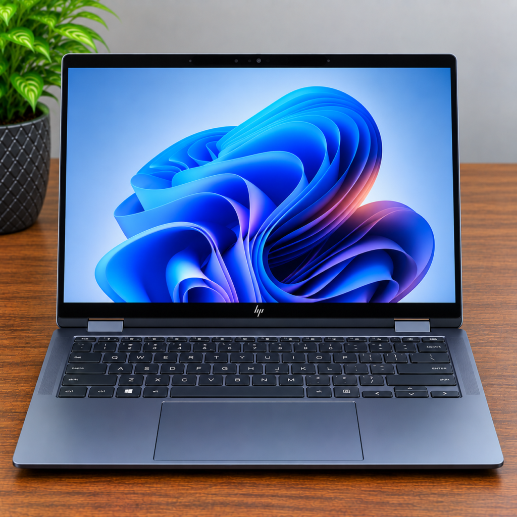 HP OmniBook Ultra Flip 14-fh0013nia 2-in-1 AI Laptop | Intel Core Ultra 7 256V | 16GB LPDDR5x RAM | 1TB Gen4 NVMe SSD | 14-Inch 3K OLED 120Hz Touchscreen | Intel Arc 140V Graphics