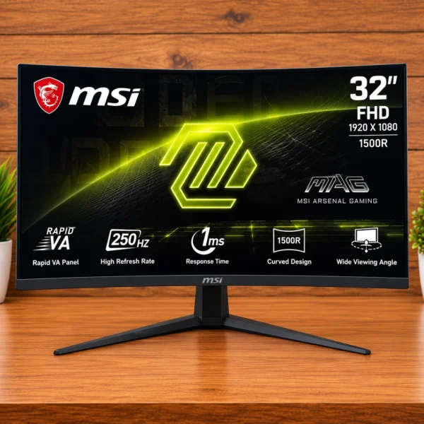 MSI MAG 32C6X Gaming Monitor 31.5 Inch FHD 250Hz 1ms 1500R Curved VA Adaptive-Sync Nairobi Kenya