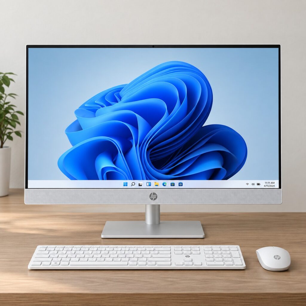 HP All-in-One 24-cr1002i | Intel Core Ultra 7 155U | 16GB DDR5 RAM | 512GB NVMe SSD | 23.8-Inch FHD IPS Non-Touch | Shell White | Nairobi Kenya
