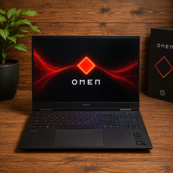 HP OMEN Slim 16-an0037 Gaming Laptop | Intel Core Ultra 7 255H | 16GB DDR5 RAM | 1TB PCIe Gen4 NVMe SSD | NVIDIA GeForce RTX 5060 8GB GDDR7 | 16-Inch WQXGA 165Hz IPS | Shadow Black