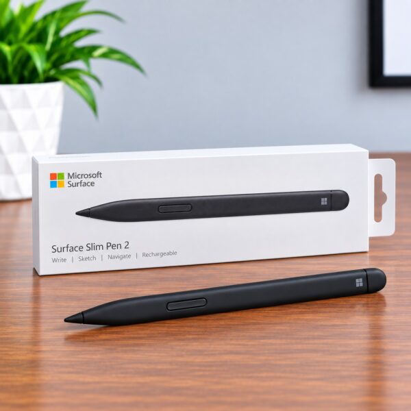 Microsoft Surface Slim Pen 2 Black | 4,096 Pressure Levels | Haptic Feedback | Bluetooth 5.0 | Rechargeable Surface Stylus | Nairobi Kenya