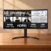 LG UltraWide 34WR55QK-B 34" WQHD 100Hz Curved USB-C Monitor (New) image 5