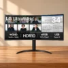 LG UltraWide 34WR55QK-B 34" WQHD 100Hz Curved USB-C Monitor (New) image 3