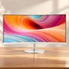 MSI PRO MP341CQW E12 34" UWQHD 120Hz Curved Monitor, White (New) image 2