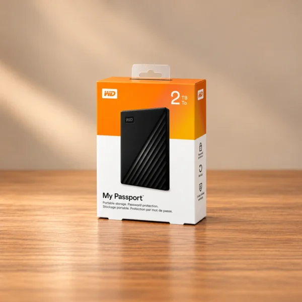 WD My Passport 2TB Portable External Hard Drive, USB 3.0 (New)